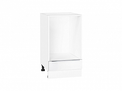 Шкаф нижний под духовку Фьюжн 816*450*476 Silky White / Белый