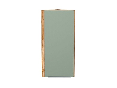 Шкаф верхний торцевой Фьюжн 920*300*306 Silky Mint / Дуб Вотан