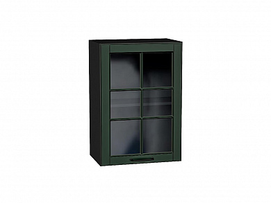 Шкаф верхний с 1-ой остекленной дверцей Дублин 716*500*318 Special Green / Graphite