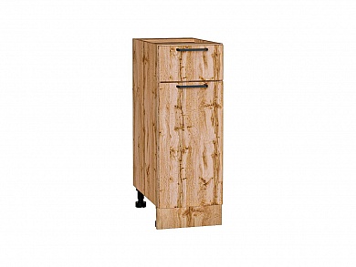 Шкаф нижний с 1-ой дверцей и ящиком Флэт 816*300*478 Wotan Oak 2S / Дуб Вотан