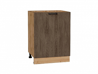 Шкаф нижний с 1-ой дверцей Флэт 816*600*478 Brown Casella Oak 2S / Дуб Вотан