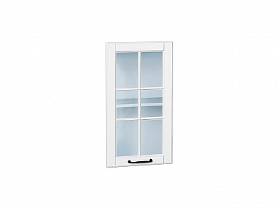 Комплект фасадов Дублин со стеклом для каркаса Ф-25 В400/ВУ590 712*396*16 Special White