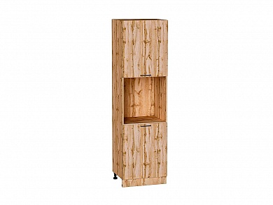 Шкаф пенал с 2-мя дверцами под технику Флэт 2132*600*574 Wotan Oak 2S / Дуб Вотан