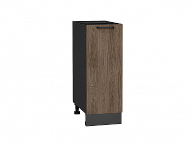 Шкаф нижний с 1-ой дверцей Флэт 816*300*478 Brown Casella Oak 2S / Graphite