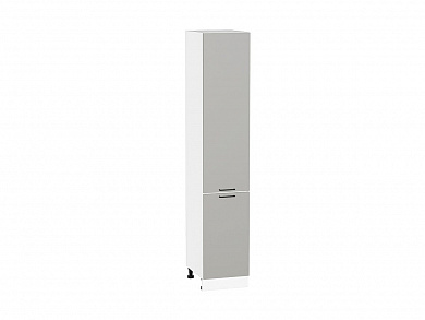 Шкаф пенал с 2-мя дверцами Флэт 2132*400*574 Light Grey In 2S / Белый