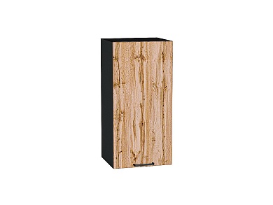 Шкаф верхний с 1-ой дверцей Флэт 716*350*318 Wotan Oak 2S / Graphite
