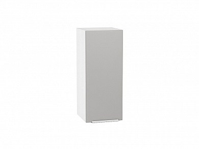 Шкаф верхний с 1-ой дверцей Фьюжн 716*300*320 Silky Light Grey / Белый