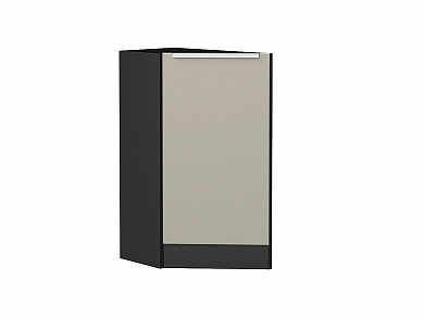 Шкаф нижний торцевой Фьюжн 816*296*554 Silky Grey / Graphite