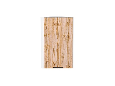 Шкаф верхний торцевой Флэт 716*300*306 Wotan Oak 2S / Белый