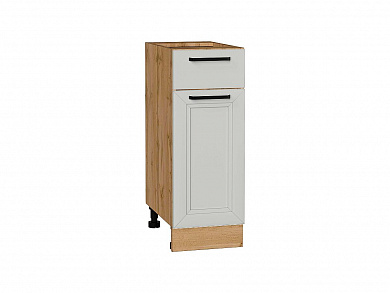 Шкаф нижний с 1-ой дверцей и ящиком Нео 816*300*480 Grey Silk / Дуб Вотан