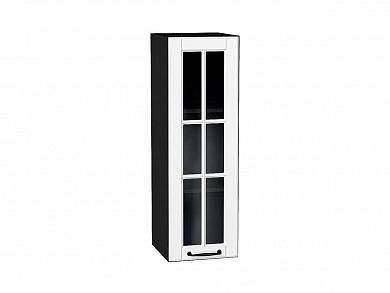 Шкаф верхний с 1-ой остекленной дверцей Дублин 920*300*318 Special White / Graphite