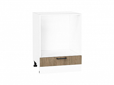 Шкаф нижний под духовку Флэт 816*600*476 Natural Casella Oak 2S / Белый