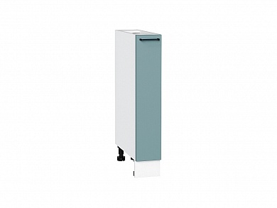 Шкаф нижний бутылочница Флэт 816*150*478 Grey-green In 2S / Белый