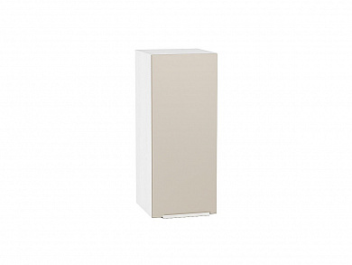 Шкаф верхний с 1-ой дверцей Фьюжн 716*300*320 Cream Silk / Белый