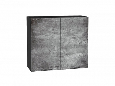 Шкаф верхний с 2-мя дверцами Флэт 716*800*318 Temple Stone 2S / Graphite
