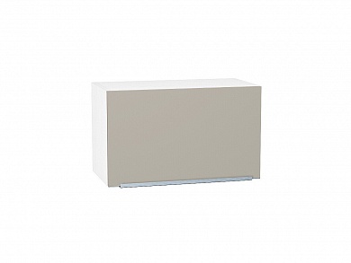 Шкаф верхний горизонтальный Фьюжн 358*600*320 Silky Grey / Белый