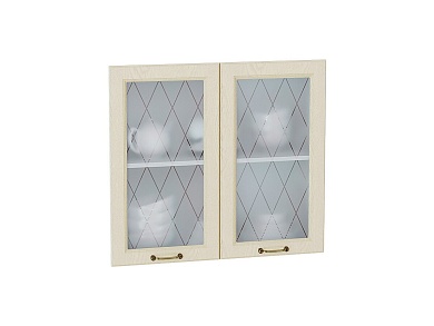 Комплект фасадов Ницца со стеклом для каркаса Ф-55 В800 712*792*16 Дуб крем