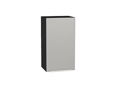 Шкаф верхний с 1-ой дверцей Фьюжн 716*400*320 Silky Light Grey / Graphite