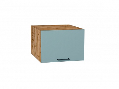 Шкаф верхний горизонтальный глубокий Флэт 358*500*574 Grey-green In 2S / Дуб Вотан