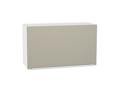 Шкаф верхний горизонтальный Фьюжн 458*800*318 Silky Grey / Белый