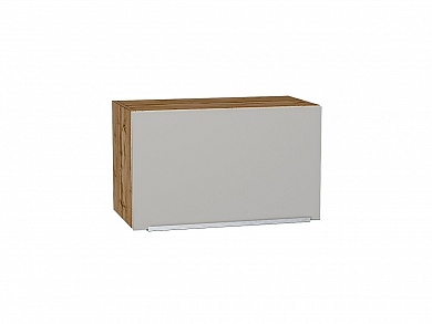 Шкаф верхний горизонтальный Фьюжн 358*600*320 Silky Light Grey / Дуб Вотан