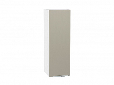 Шкаф верхний с 1-ой дверцей Фьюжн 920*300*320 Silky Grey / Белый