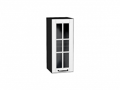 Шкаф верхний с 1-ой остекленной дверцей Дублин 716*300*318 Special White / Graphite