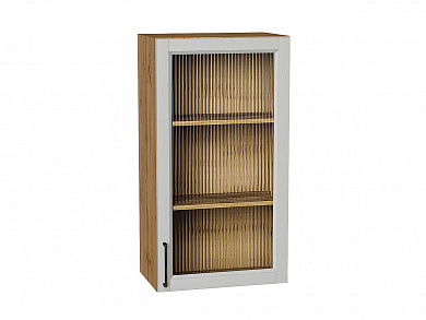 Шкаф верхний с 1-ой остекленной дверцей Сканди 920*500*320 Grey Silkwood / Дуб Вотан