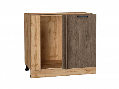 Шкаф нижний угловой Флэт 816*890*478 Brown Casella Oak 2S / Дуб Вотан