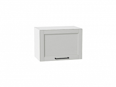 Шкаф верхний горизонтальный Сканди 358*500*320 Grey Silkwood / Белый