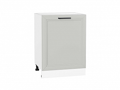 Шкаф нижний с 1-ой дверцей Нео 816*600*480 Grey Silk / Белый