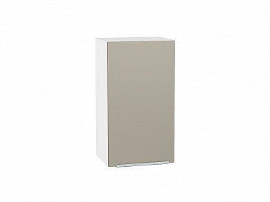 Шкаф верхний с 1-ой дверцей Фьюжн 716*400*320 Silky Grey / Белый