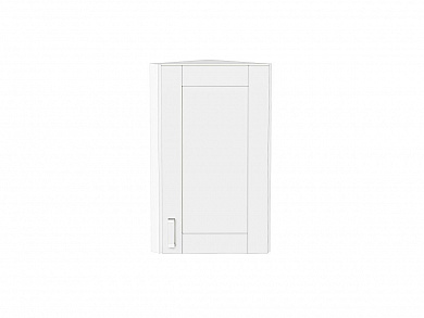 Шкаф верхний торцевой Лофт 716*300*306 White Silk / Белый