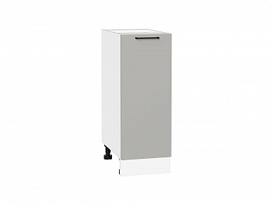 Шкаф нижний с 1-ой дверцей Флэт 816*300*478 Light Grey In 2S / Белый