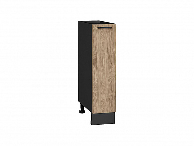 Шкаф нижний с 1-ой дверцей Флэт 816*200*478 Natural Casella Oak 2S / Graphite