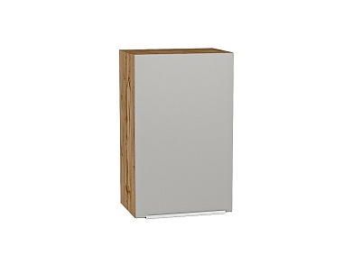 Шкаф верхний с 1-ой дверцей Фьюжн 716*450*320 Silky Light Grey / Дуб Вотан
