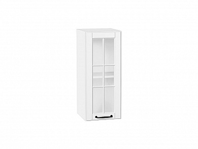 Шкаф верхний с 1-ой остекленной дверцей Дублин 716*300*318 Special White / Белый