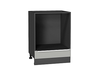 Шкаф нижний под духовку Фьюжн 816*600*476 Silky Light Grey / Graphite