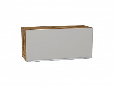 Шкаф верхний горизонтальный Фьюжн 358*800*320 Silky Light Grey / Дуб Вотан