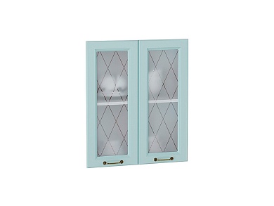 Комплект фасадов Ницца со стеклом для каркаса Ф-45 В600 712*596*16 Голубой