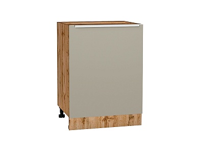 Шкаф нижний с 1-ой дверцей Фьюжн 816*600*480 Silky Grey / Дуб Вотан