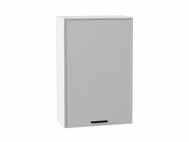 Шкаф верхний с 1-ой дверцей Фрейм 920*600*324 Grey Silk / Белый