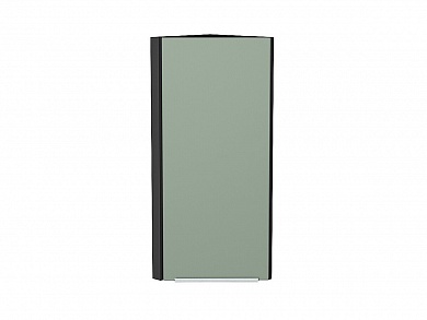 Шкаф верхний торцевой Фьюжн 920*300*306 Silky Mint / Graphite
