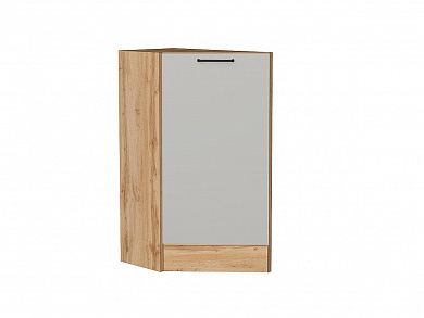 Шкаф нижний торцевой Флэт 816*296*552 Light Grey In 2S / Дуб Вотан