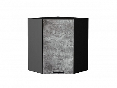Шкаф верхний угловой Флэт 716*600*600 Temple Stone 2S / Graphite