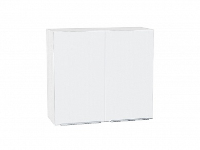 Шкаф верхний с 2-мя дверцами Фьюжн 716*800*320 Silky White / Белый