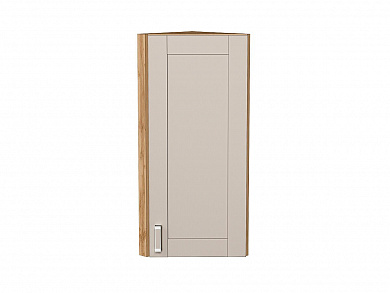 Шкаф верхний торцевой Лофт 920*300*306 Cream Silk / Дуб Вотан