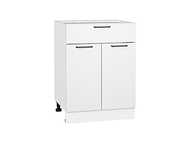 Шкаф нижний с 2-мя дверцами и ящиком Флэт 816*600*478 White In 2S / Белый