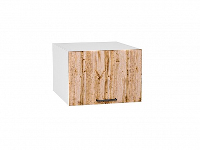 Шкаф верхний горизонтальный глубокий Флэт 358*500*574 Wotan Oak 2S / Белый