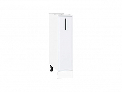 Шкаф нижний с 1-ой дверцей Фрейм 816*200*484 White Silk / Белый